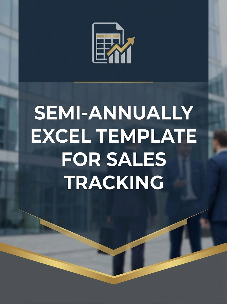 Semi-annually Excel Template for Sales Tracking