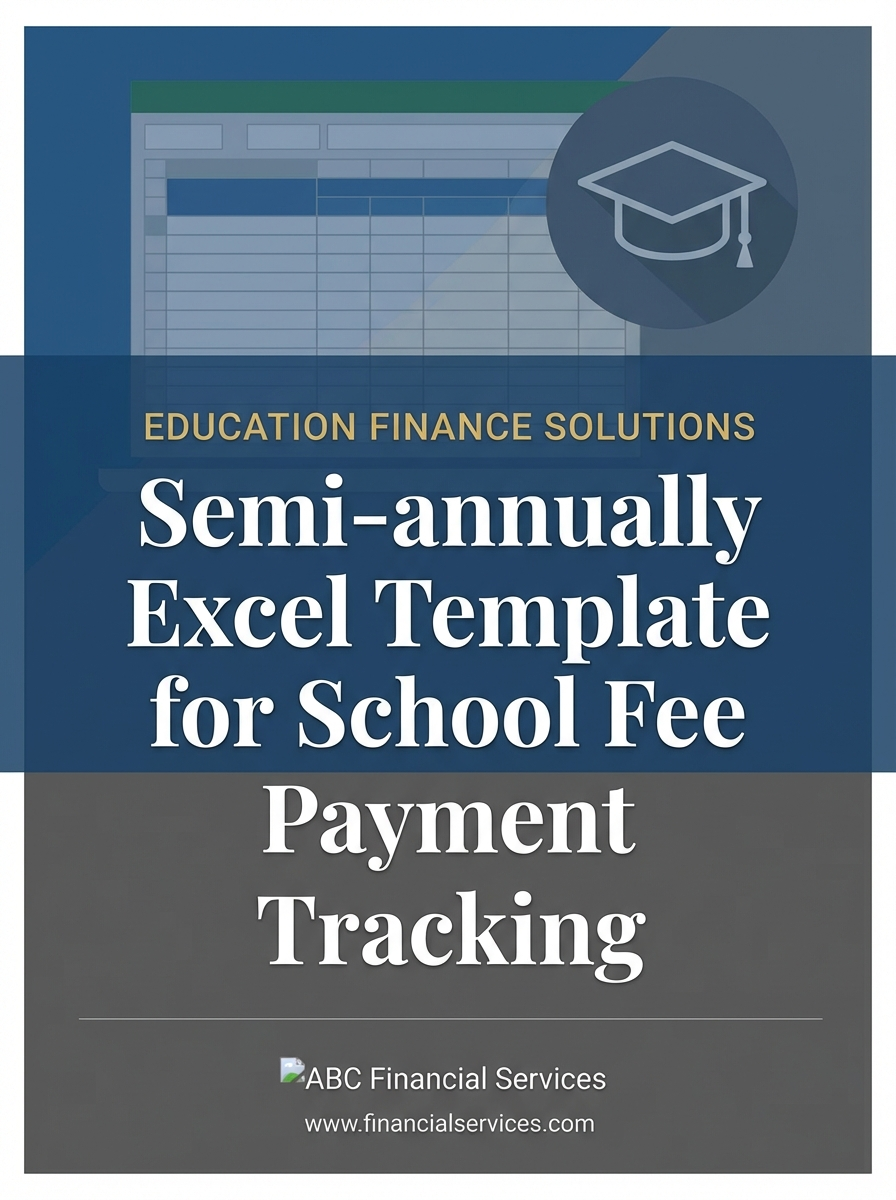 Semi-annually Excel Template for School Fee Payment Tracking