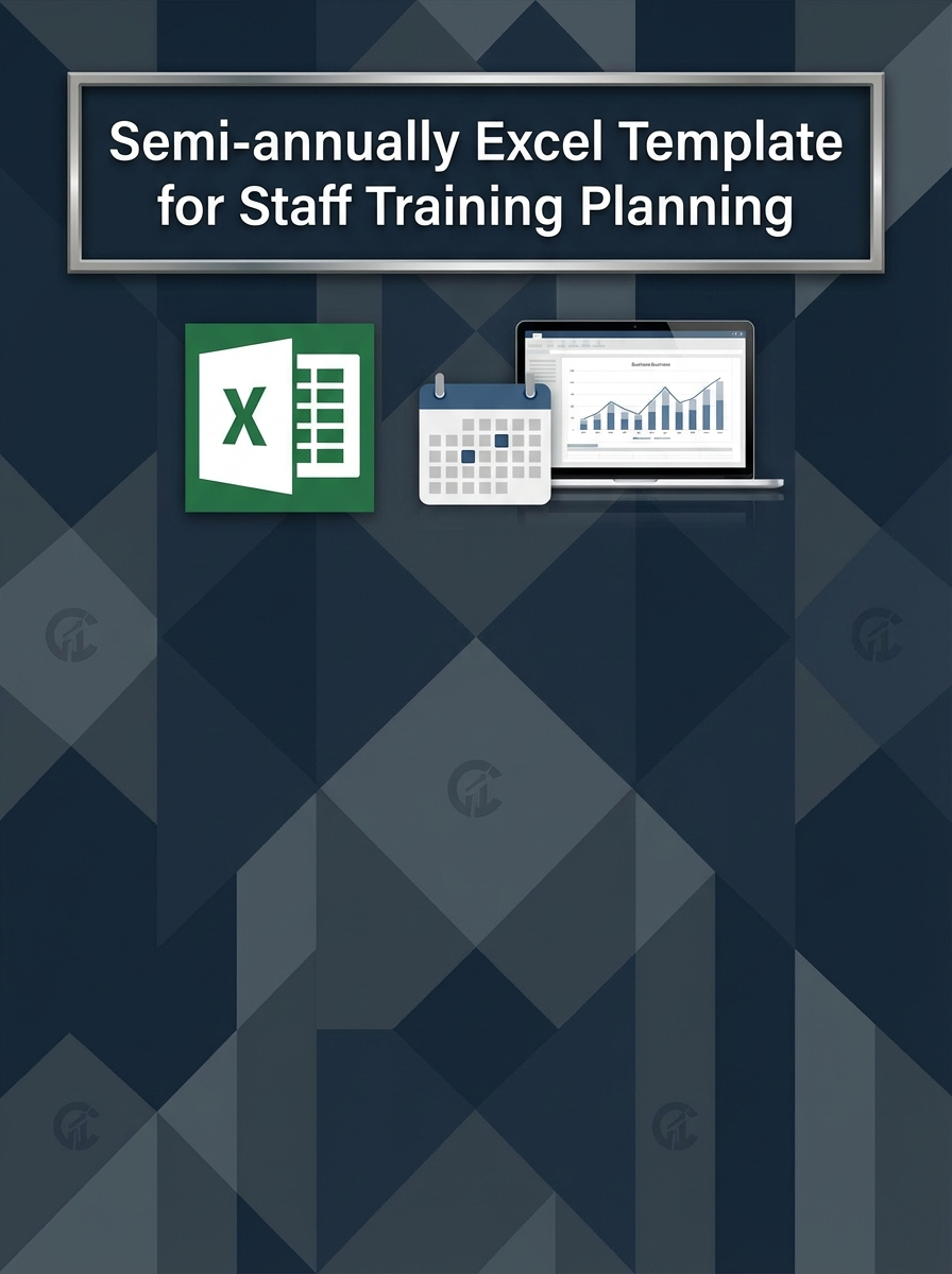Semi-annually Excel Template for Staff Training Planning