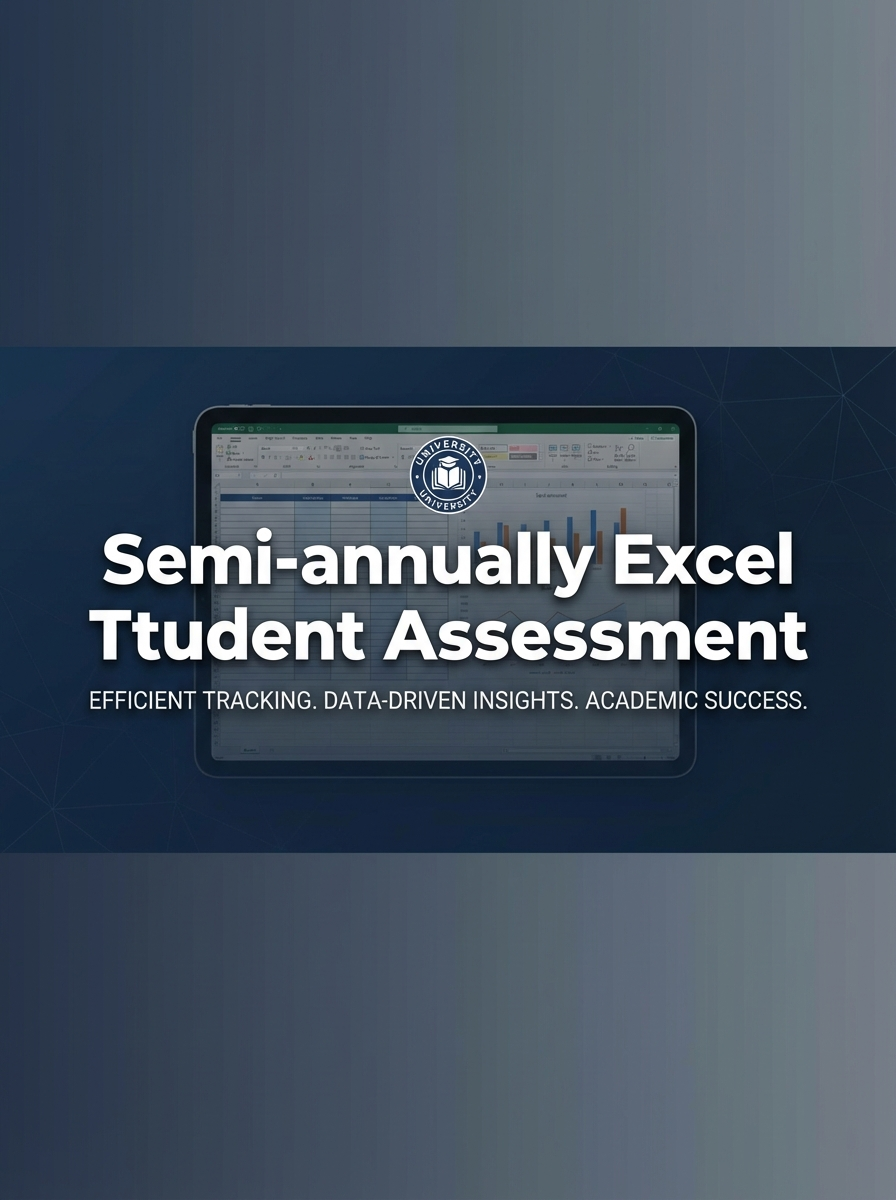 Semi-annually Excel Template for Student Assessment