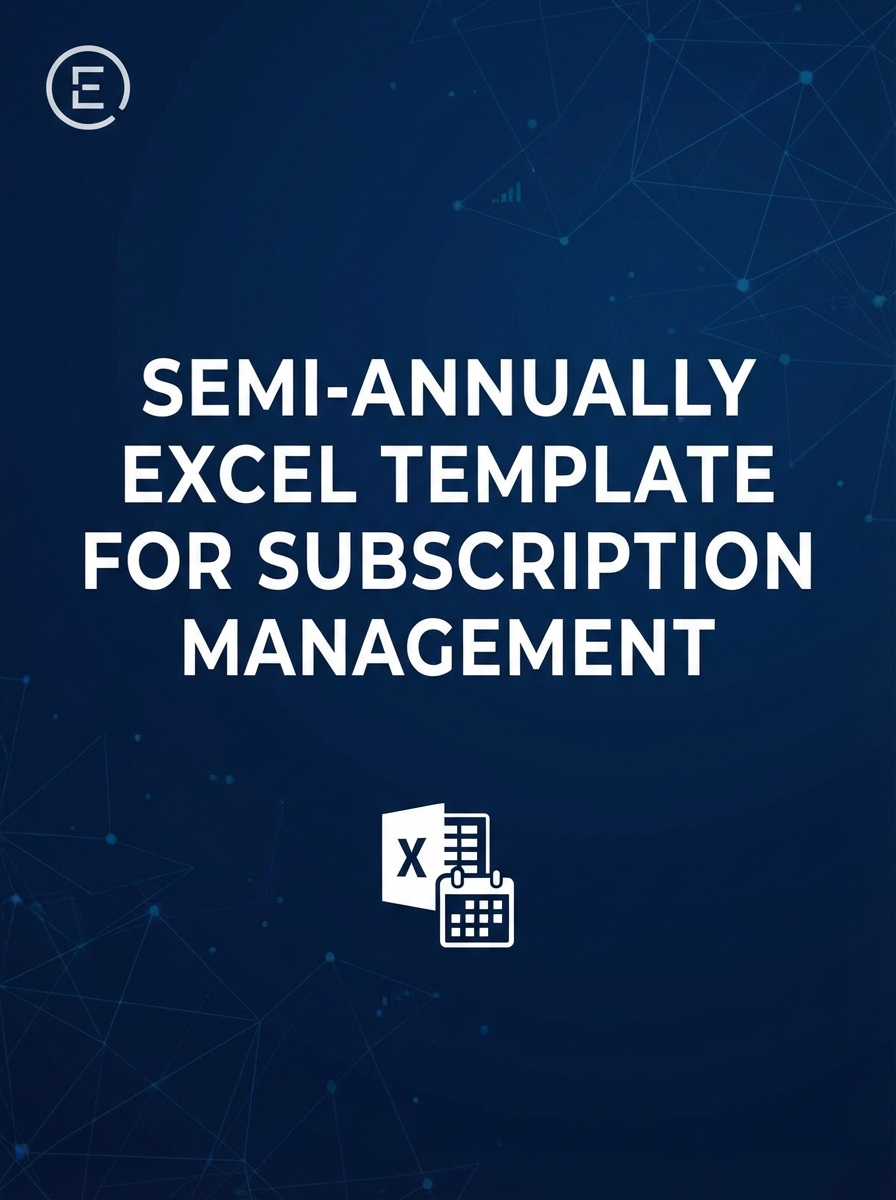 Semi-annually Excel Template for Subscription Management