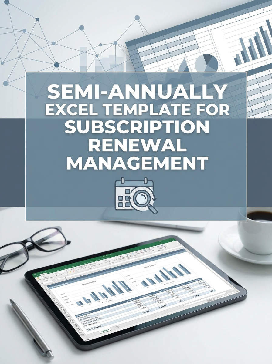 Semi-annually Excel Template for Subscription Renewal Management