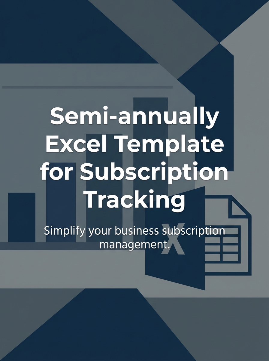 Semi-annually Excel Template for Subscription Tracking