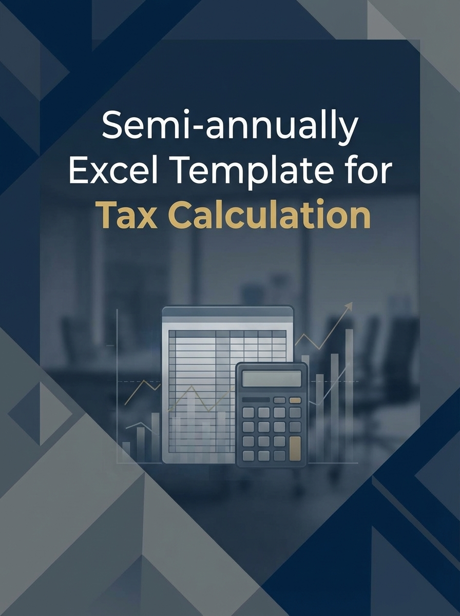Semi-annually Excel Template for Tax Calculation