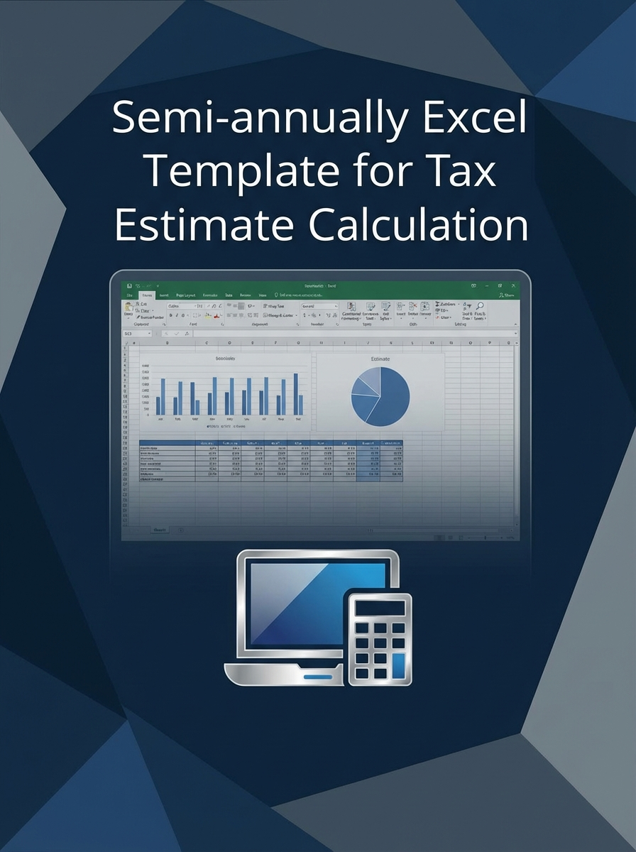 Semi-annually Excel Template for Tax Estimate Calculation