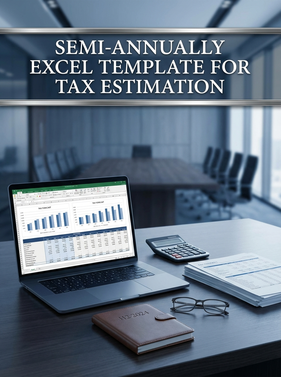 Semi-annually Excel Template for Tax Estimation