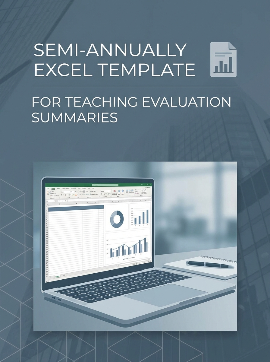 Semi-annually Excel Template for Teaching Evaluation Summaries