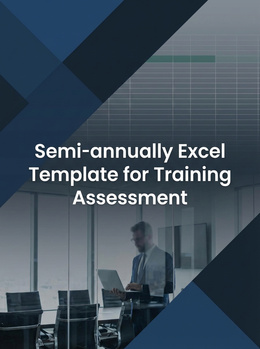 Semi-annually Excel Template for Training Assessment