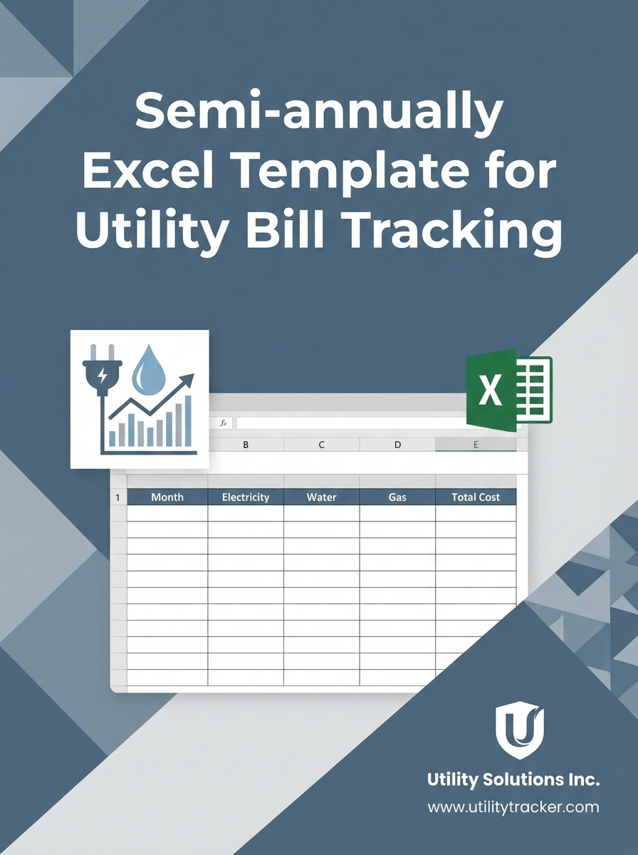 Semi-annually Excel Template for Utility Bill Tracking