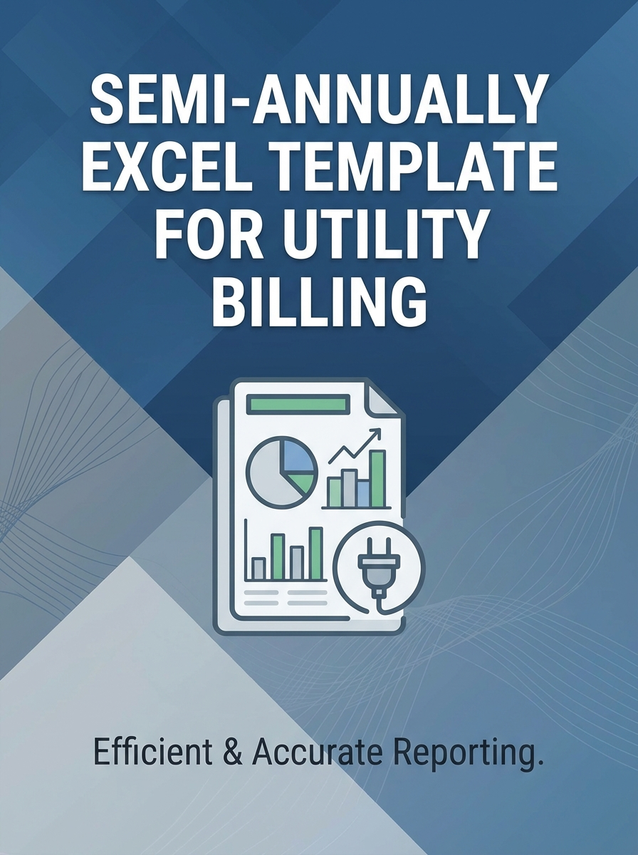 Semi-annually Excel Template for Utility Billing