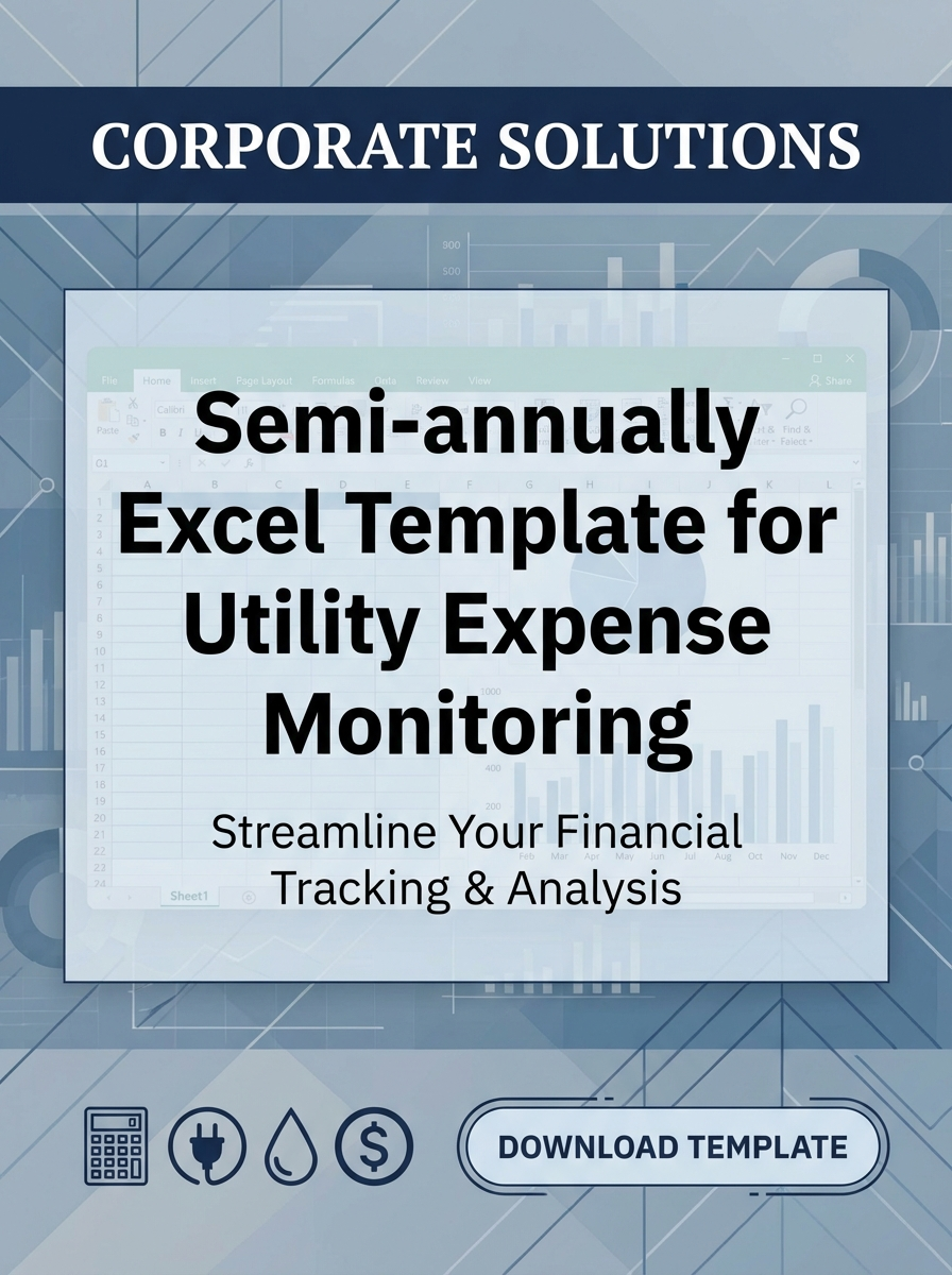 Semi-annually Excel Template for Utility Expense Monitoring