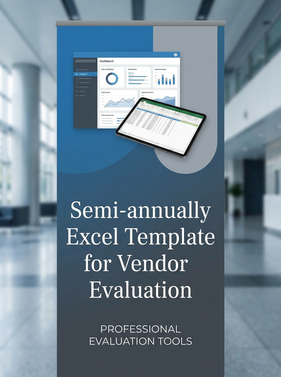 Semi-annually Excel Template for Vendor Evaluation