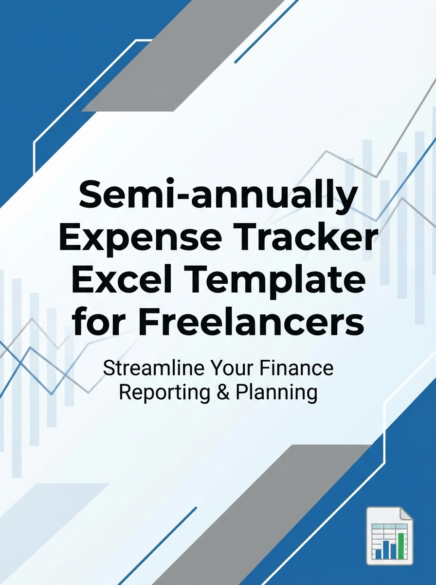 Semi-annually Expense Tracker Excel Template for Freelancers
