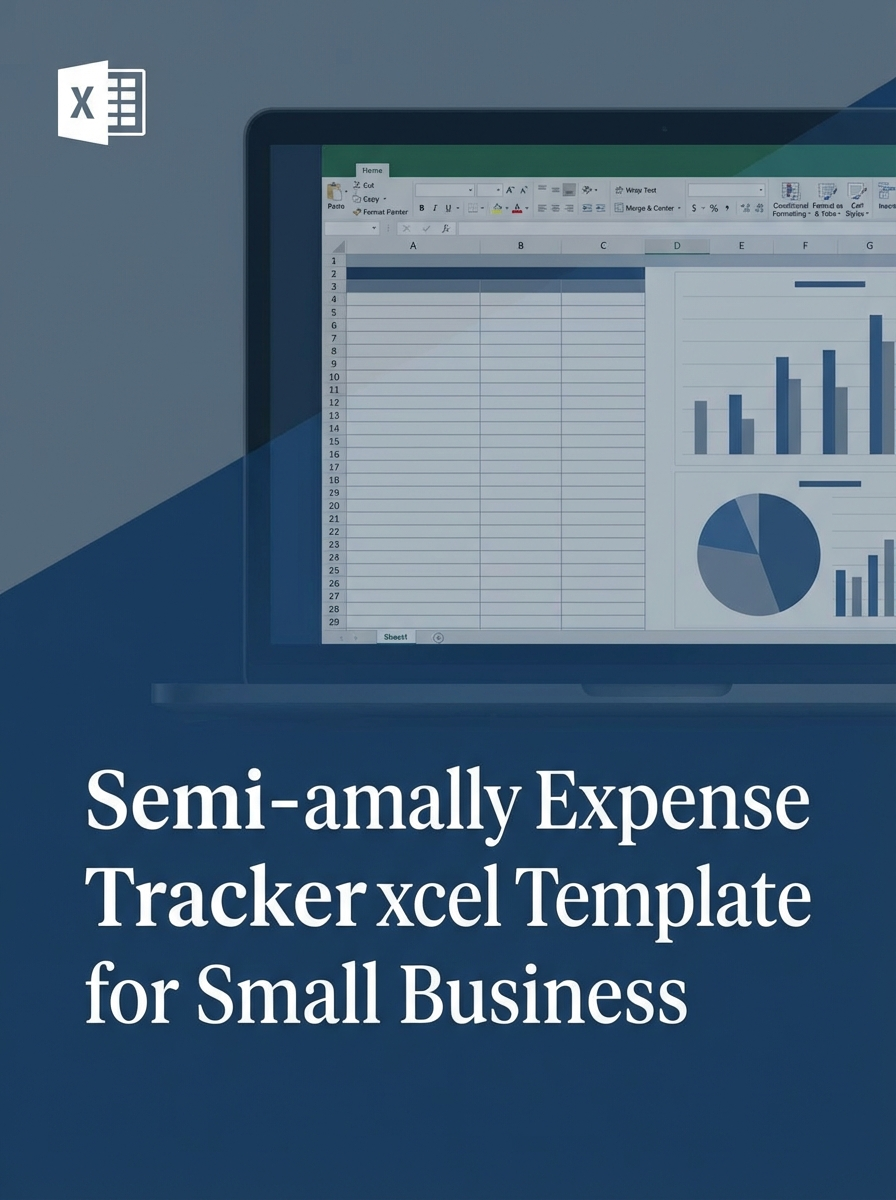 Semi-annually Expense Tracker Excel Template for Small Business
