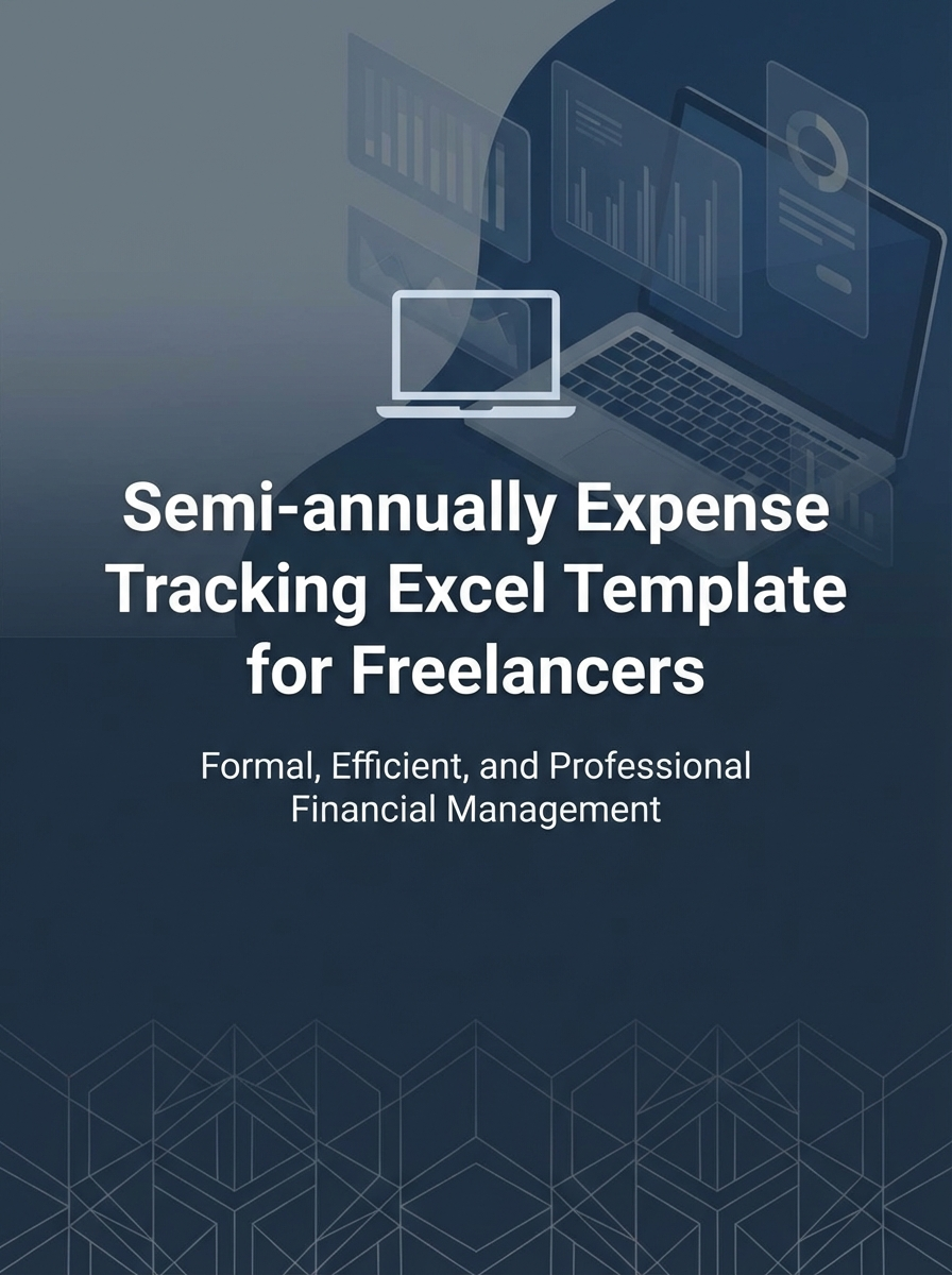 Semi-annually Expense Tracking Excel Template for Freelancers
