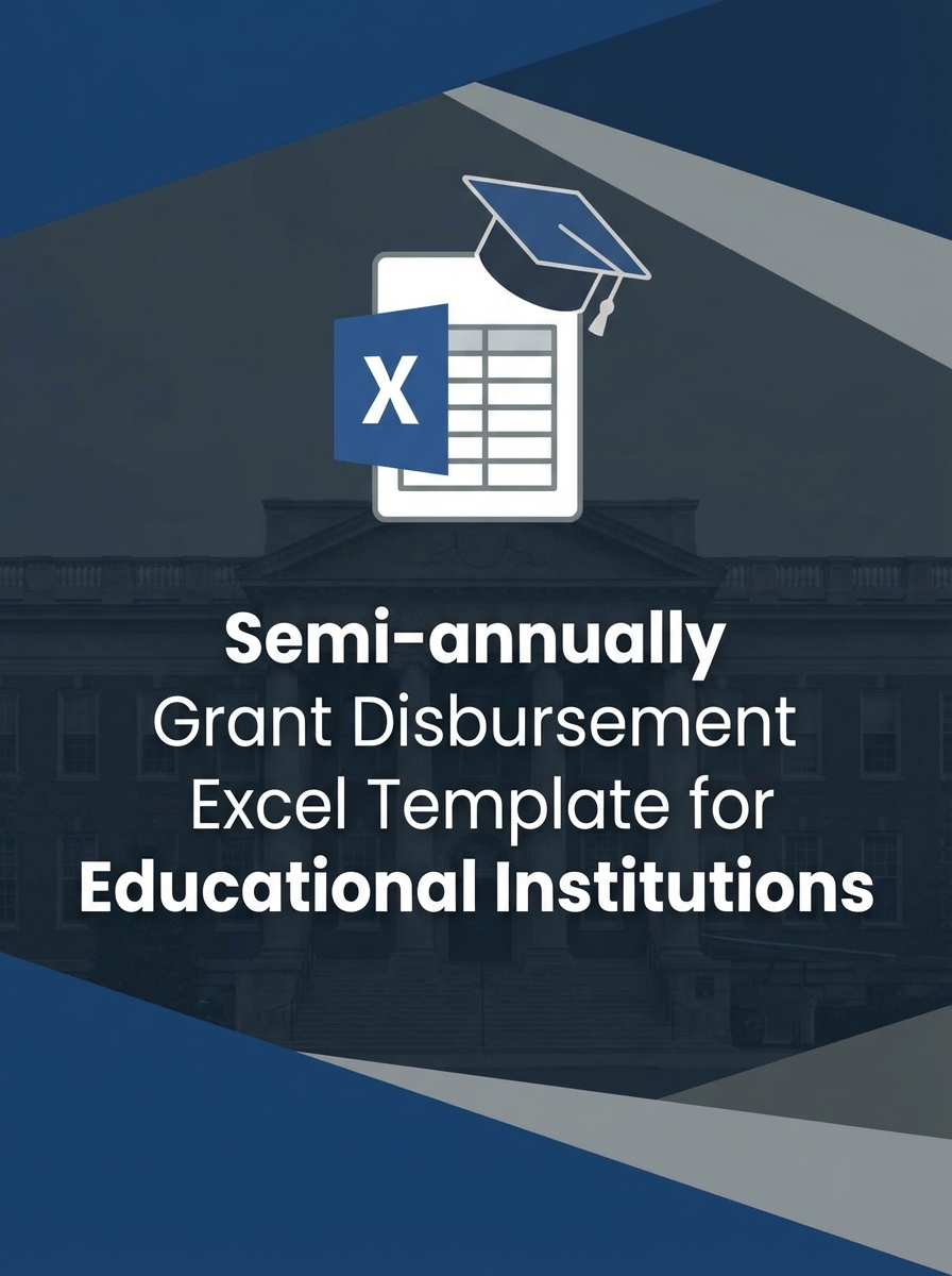 Semi-annually Grant Disbursement Excel Template for Educational Institutions
