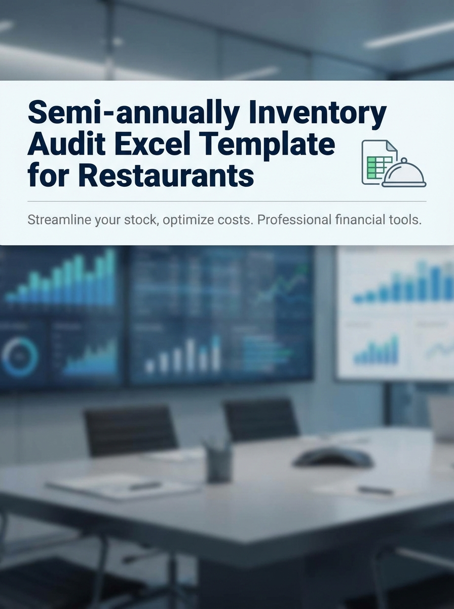 Semi-annually Inventory Audit Excel Template for Restaurants