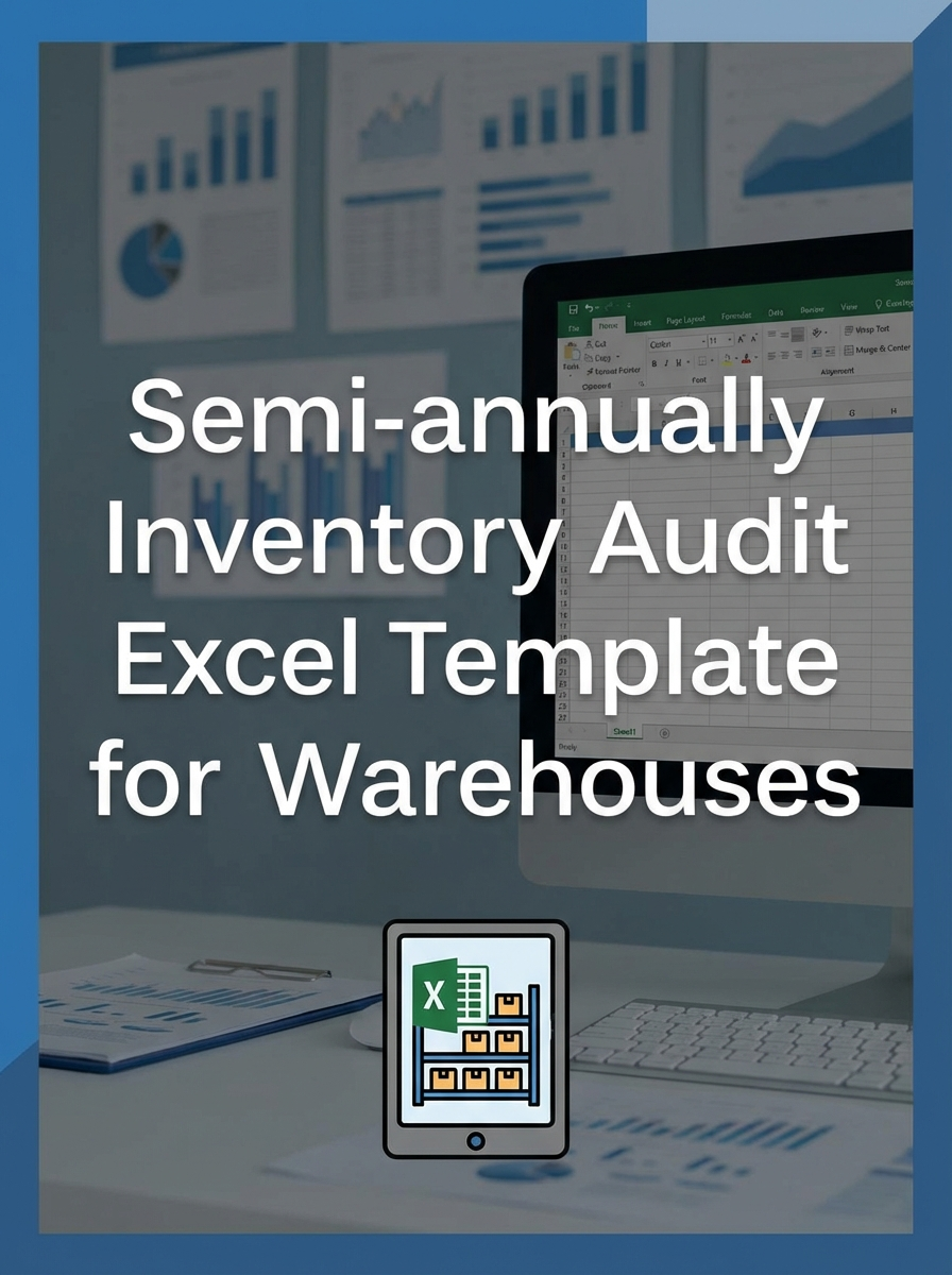 Semi-annually Inventory Audit Excel Template for Warehouses