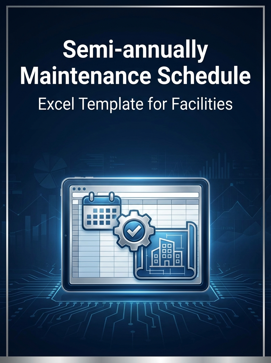 Semi-annually Maintenance Schedule Excel Template for Facilities