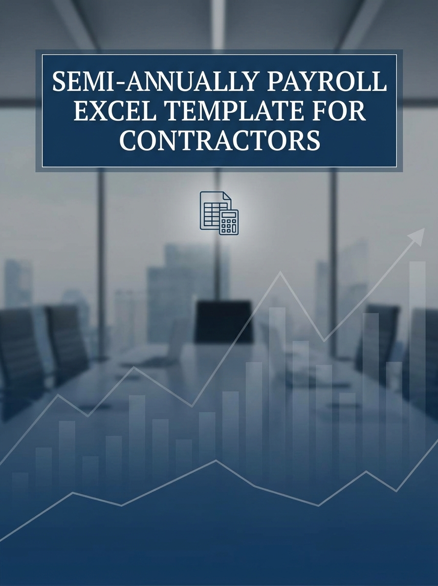 Semi-annually Payroll Excel Template for Contractors