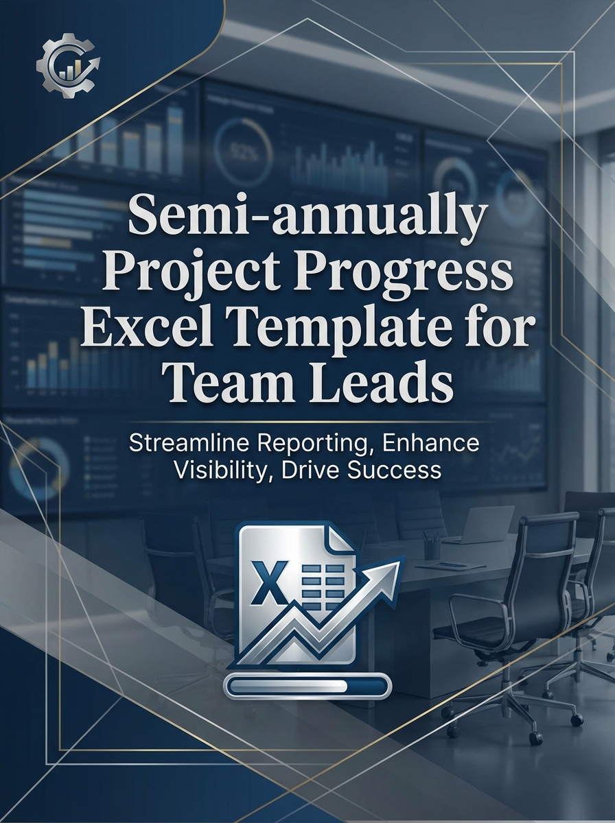 Semi-annually Project Progress Excel Template for Team Leads