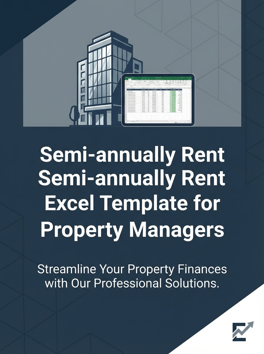 Semi-annually Rent Collection Excel Template for Property Managers