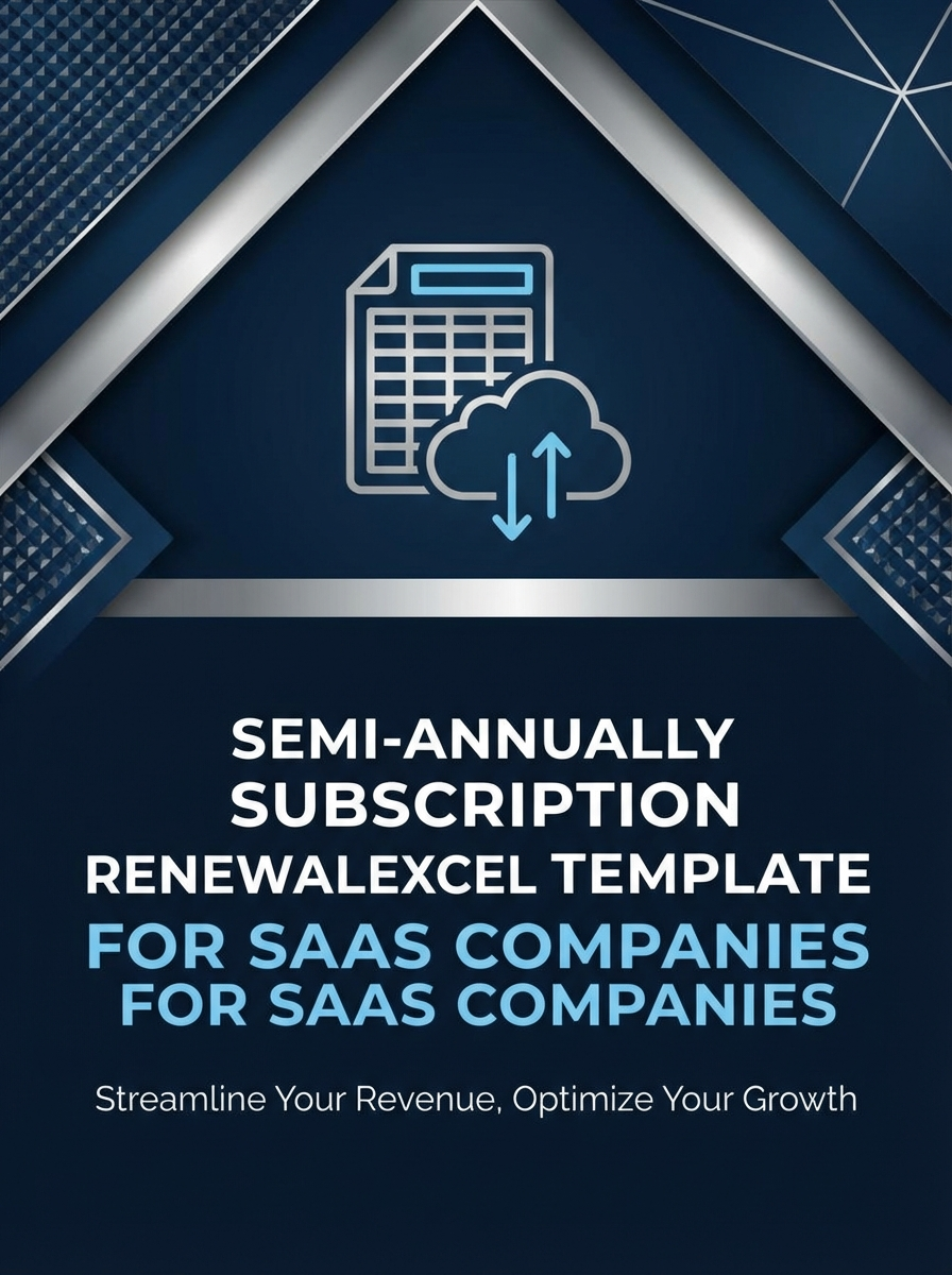 Semi-annually Subscription Renewal Excel Template for SaaS Companies