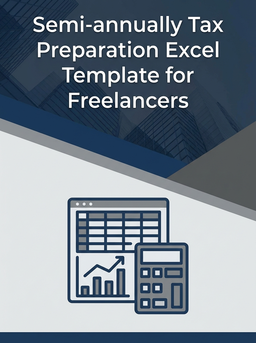 Semi-annually Tax Preparation Excel Template for Freelancers