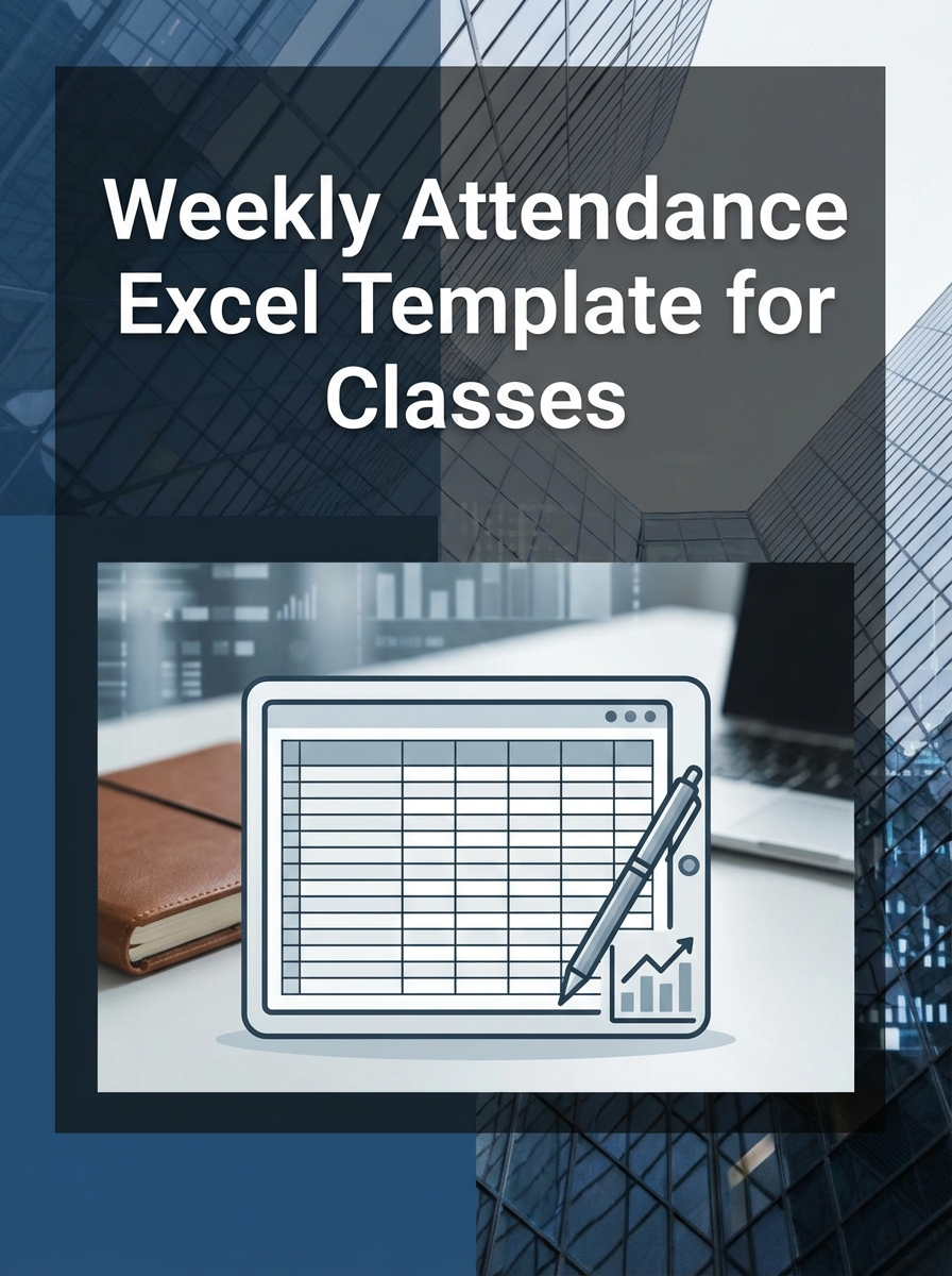 Weekly Attendance Excel Template for Classes