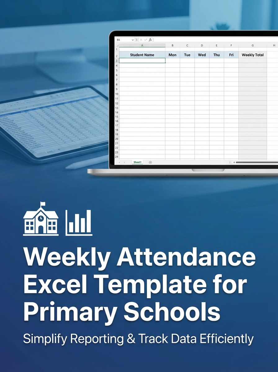 Weekly Attendance Excel Template for Primary Schools