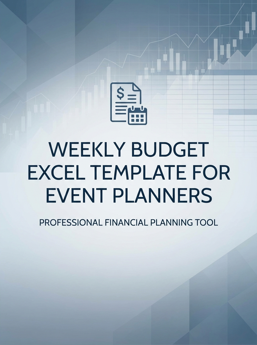 Weekly Budget Excel Template for Event Planners
