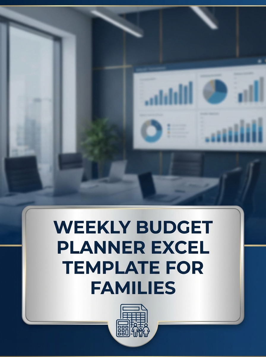 Weekly Budget Planner Excel Template for Families