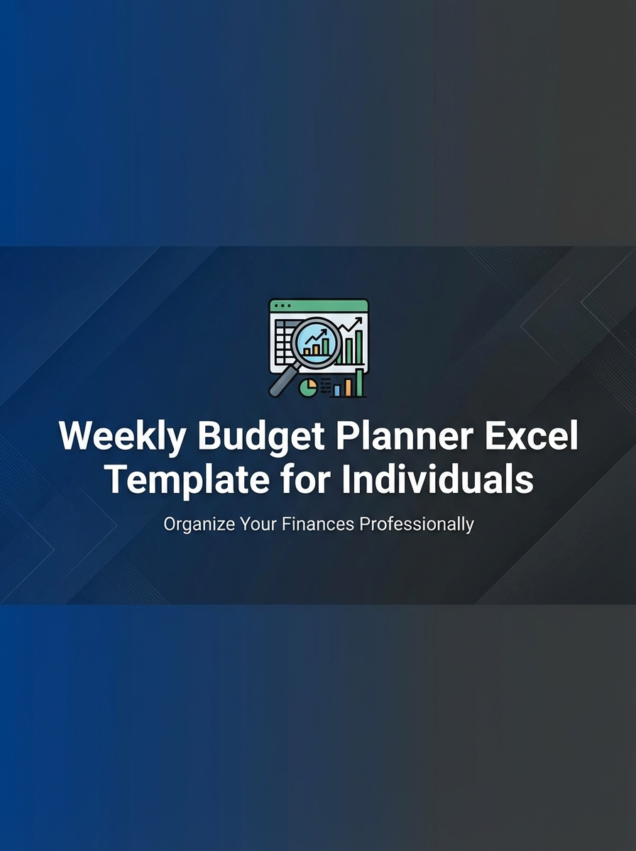 Weekly Budget Planner Excel Template for Individuals