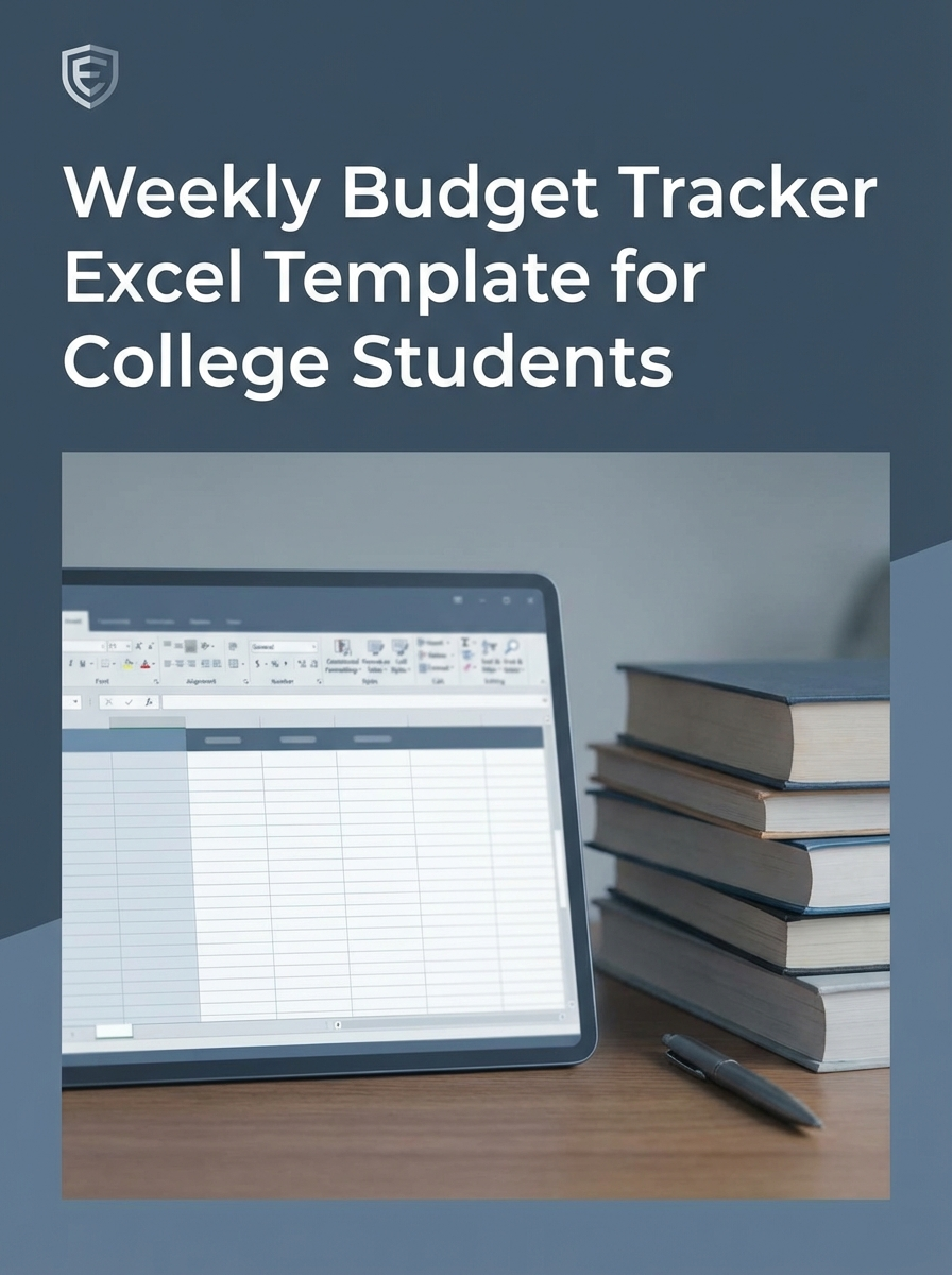 Weekly Budget Tracker Excel Template for College Students