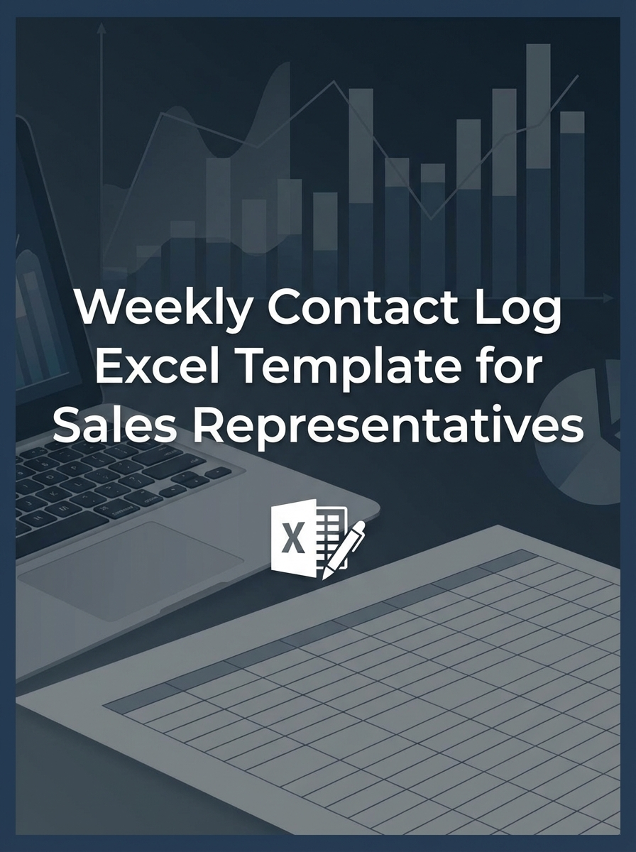 Weekly Contact Log Excel Template for Sales Representatives