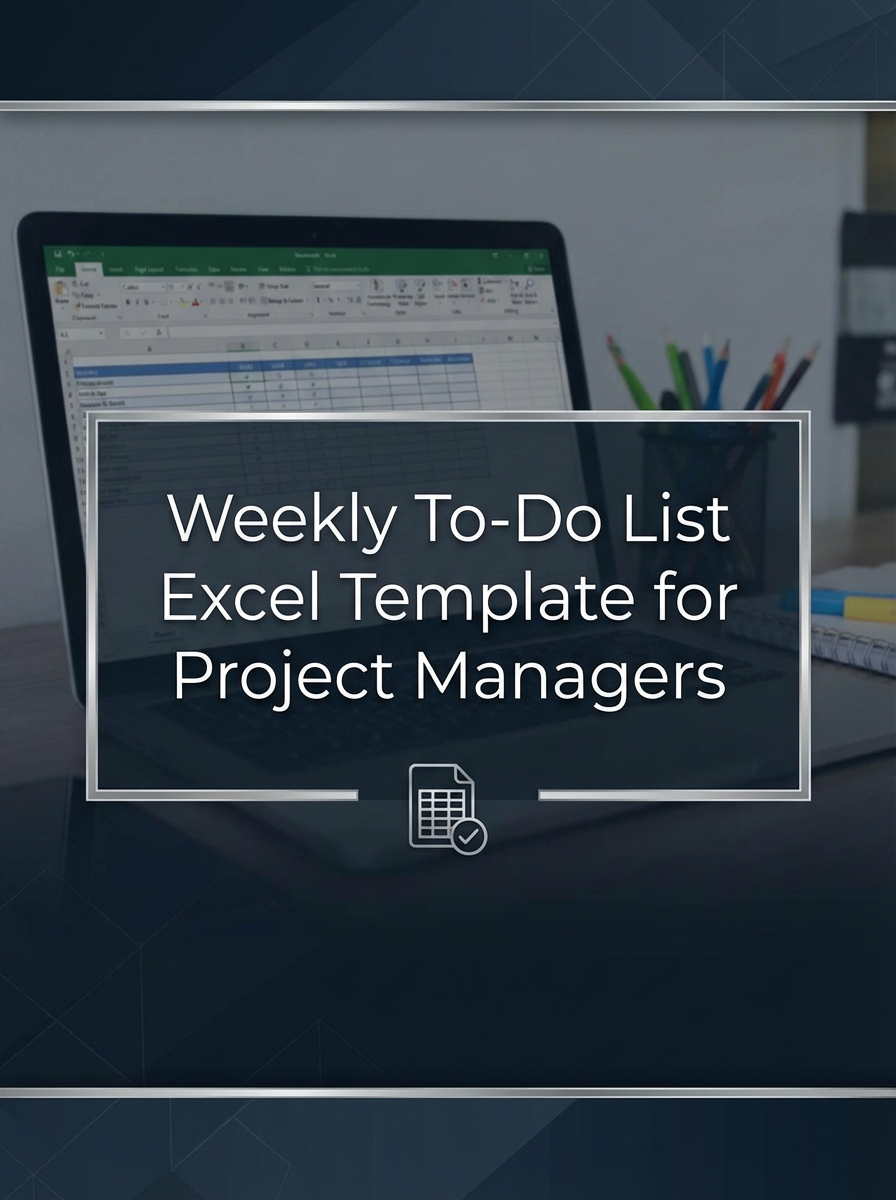 Weekly To-Do List Excel Template for Project Managers