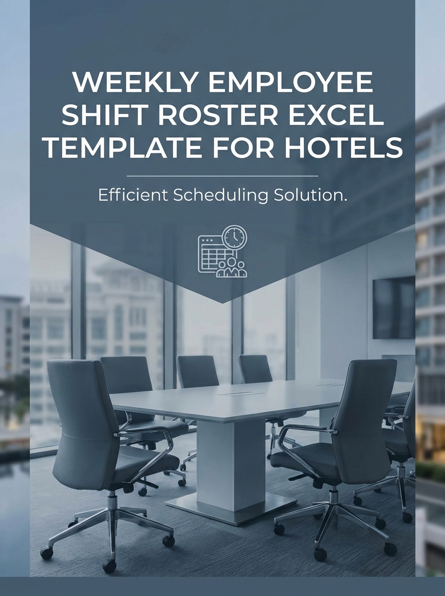 Weekly Employee Shift Roster Excel Template for Hotels