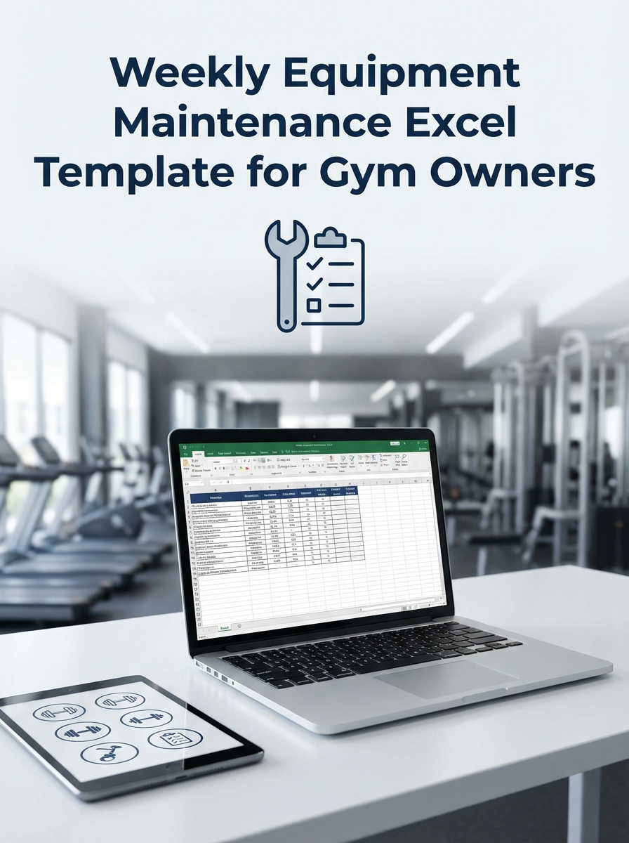Weekly Equipment Maintenance Excel Template for Gym Owners