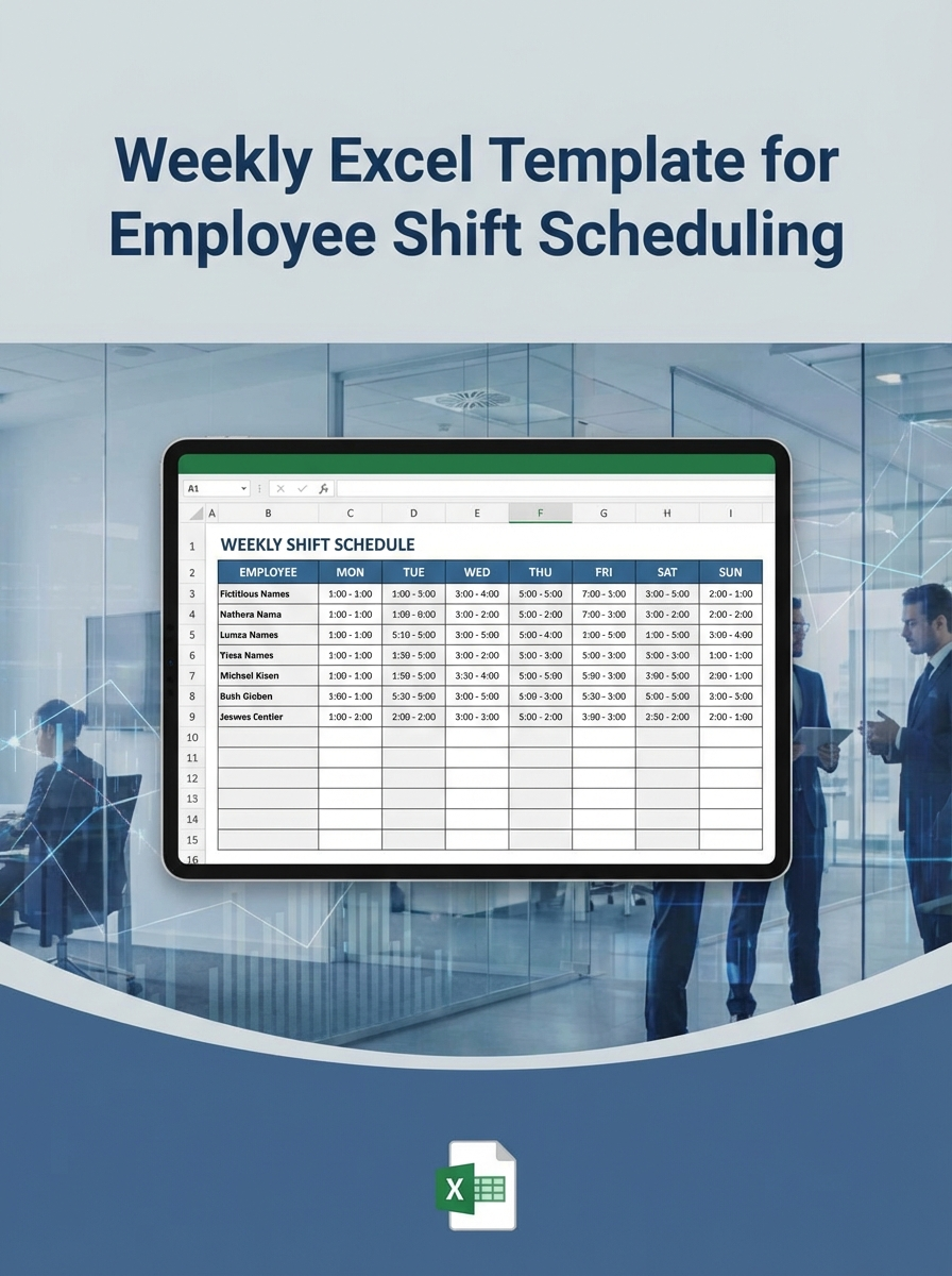 Weekly Excel Template for Employee Shift Scheduling