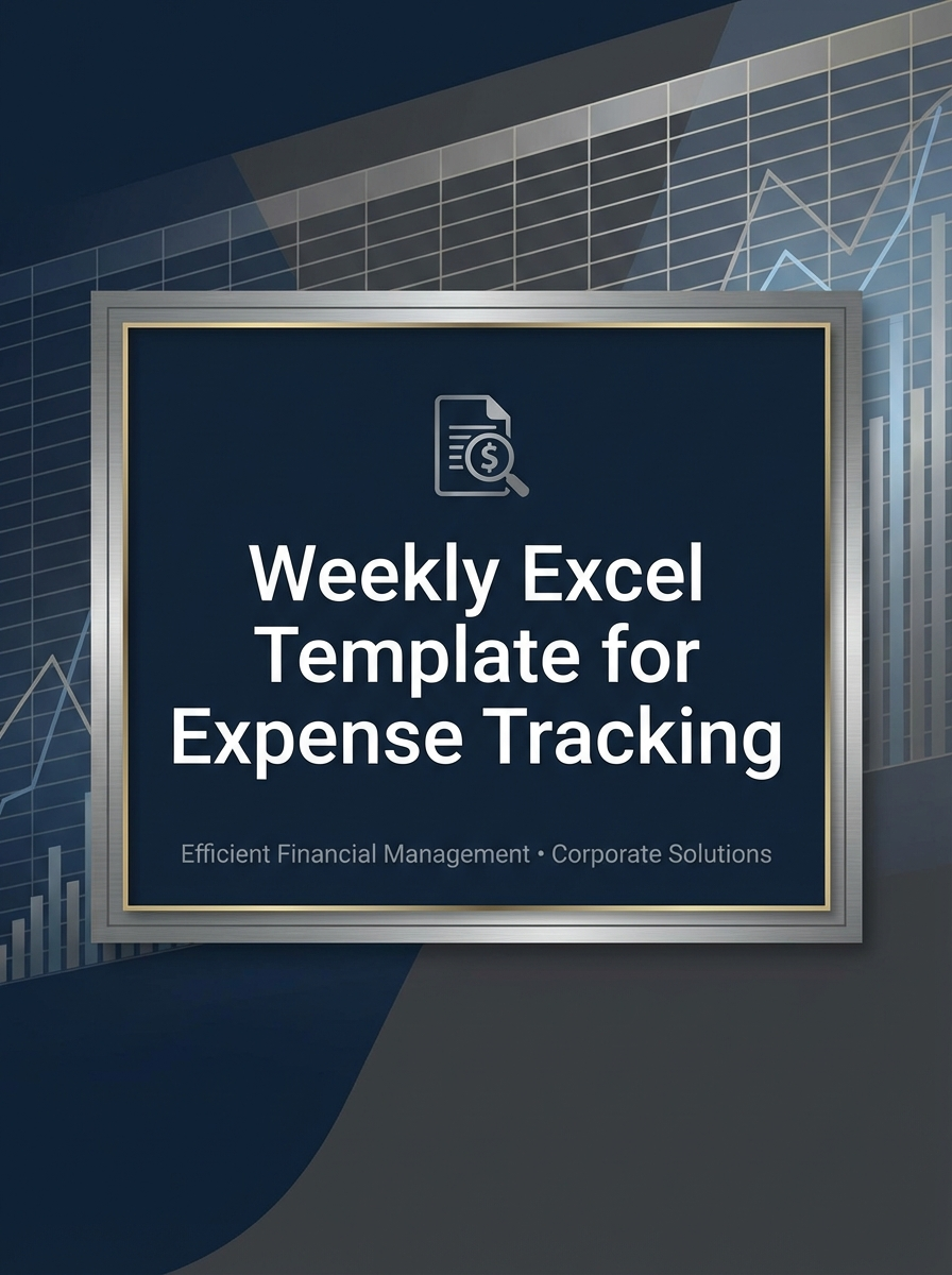Weekly Excel Template for Expense Tracking