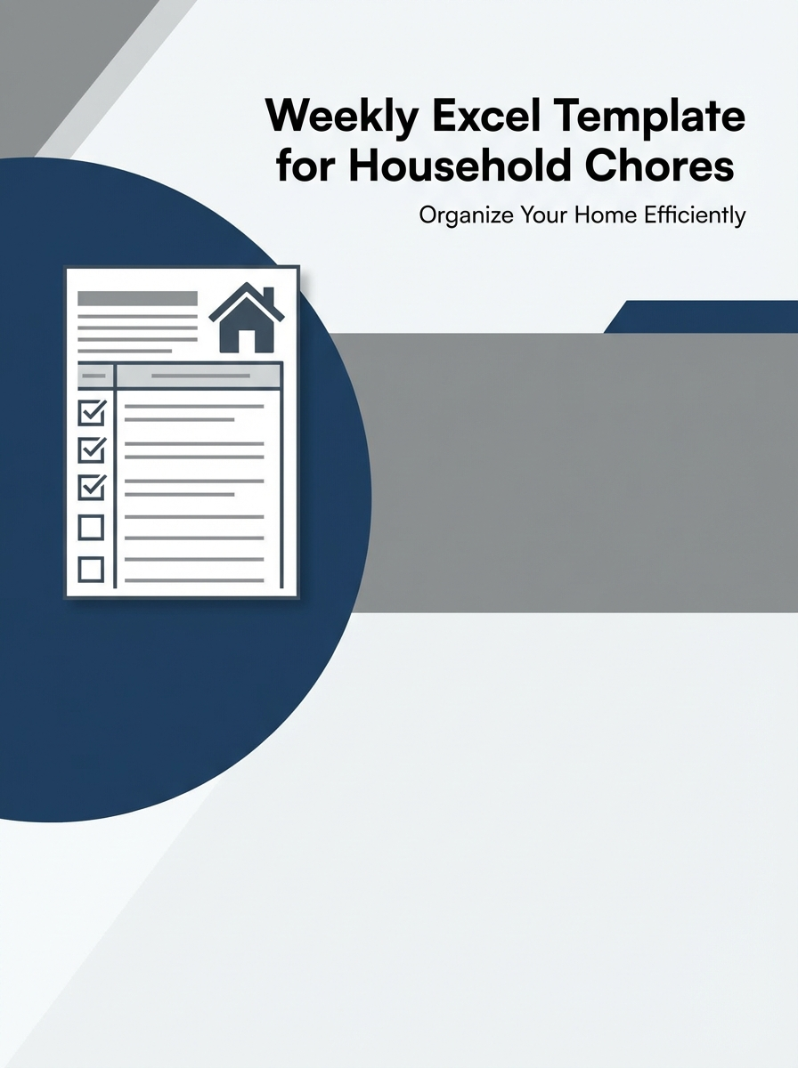 Weekly Excel Template for Household Chores