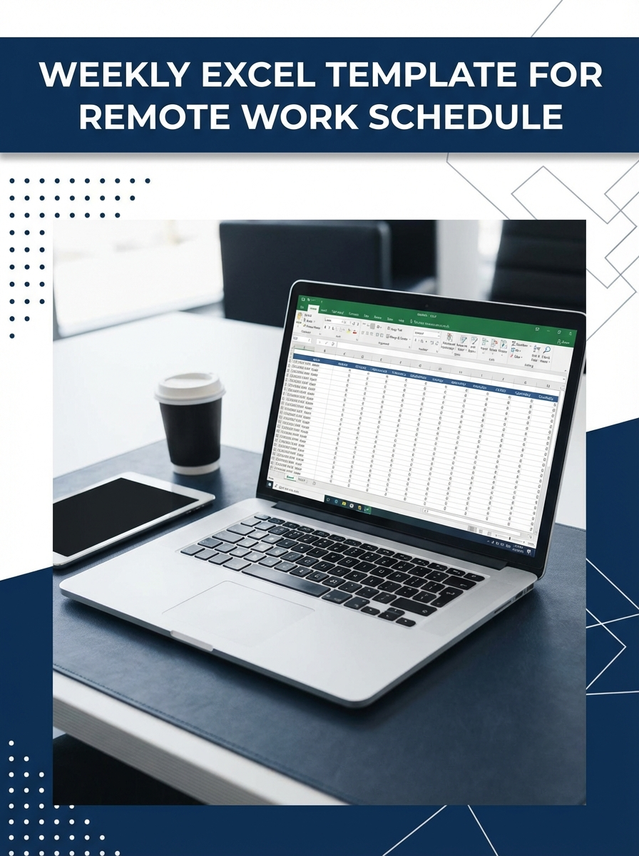 Weekly Excel Template for Remote Work Schedule