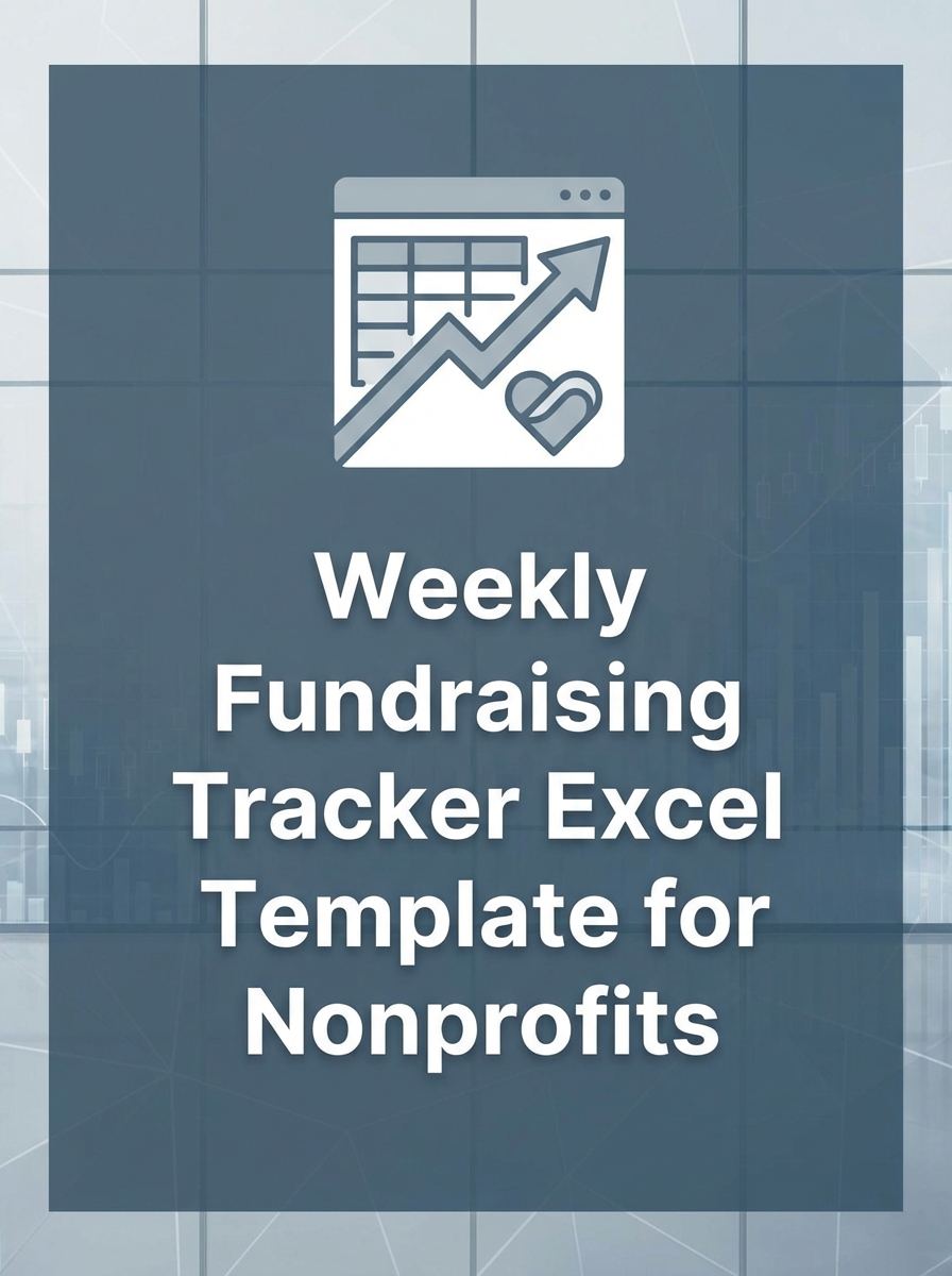 Weekly Fundraising Tracker Excel Template for Nonprofits