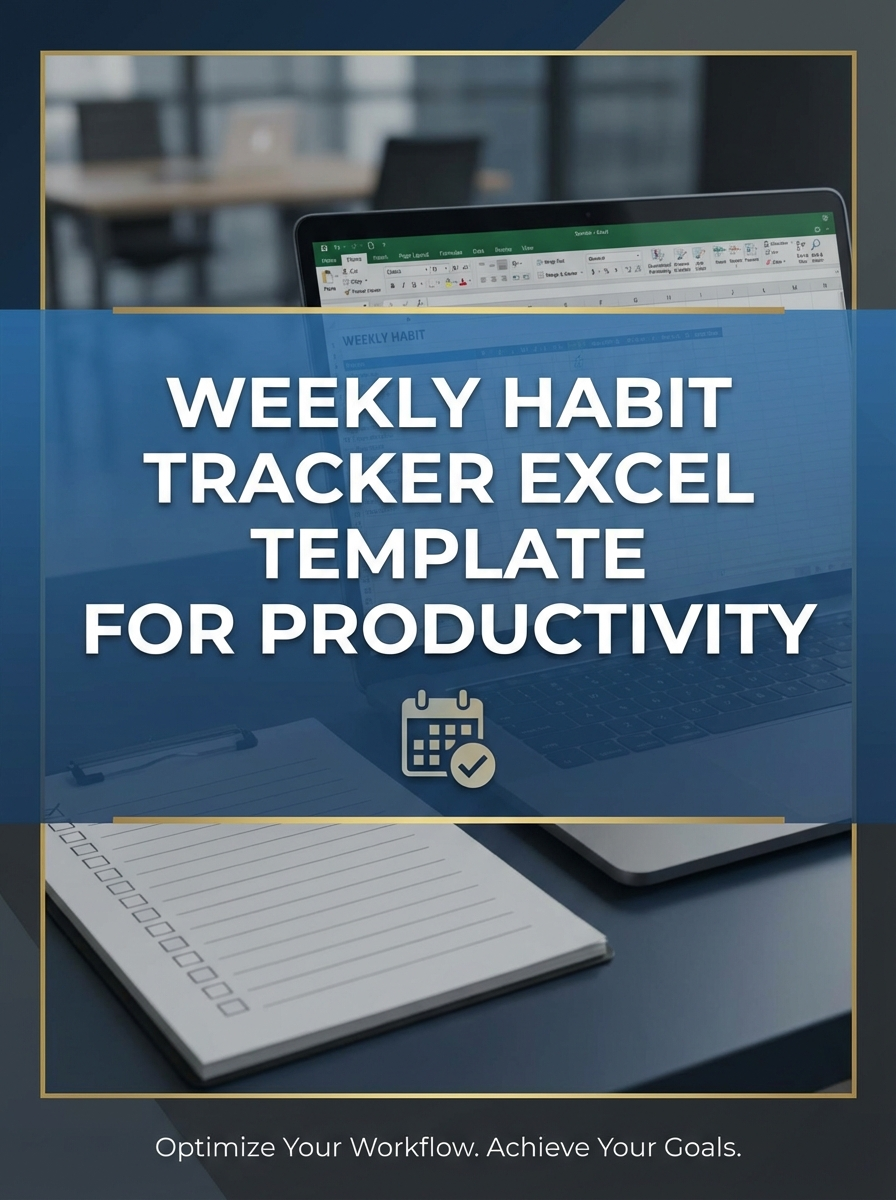 Weekly Habit Tracker Excel Template for Productivity