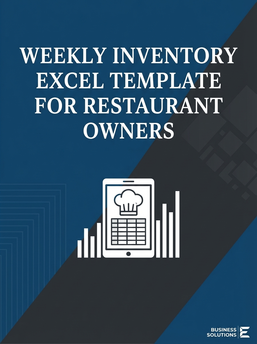 Weekly Inventory Excel Template for Restaurant Owners