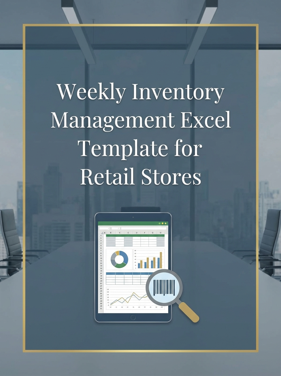 Weekly Inventory Management Excel Template for Retail Stores