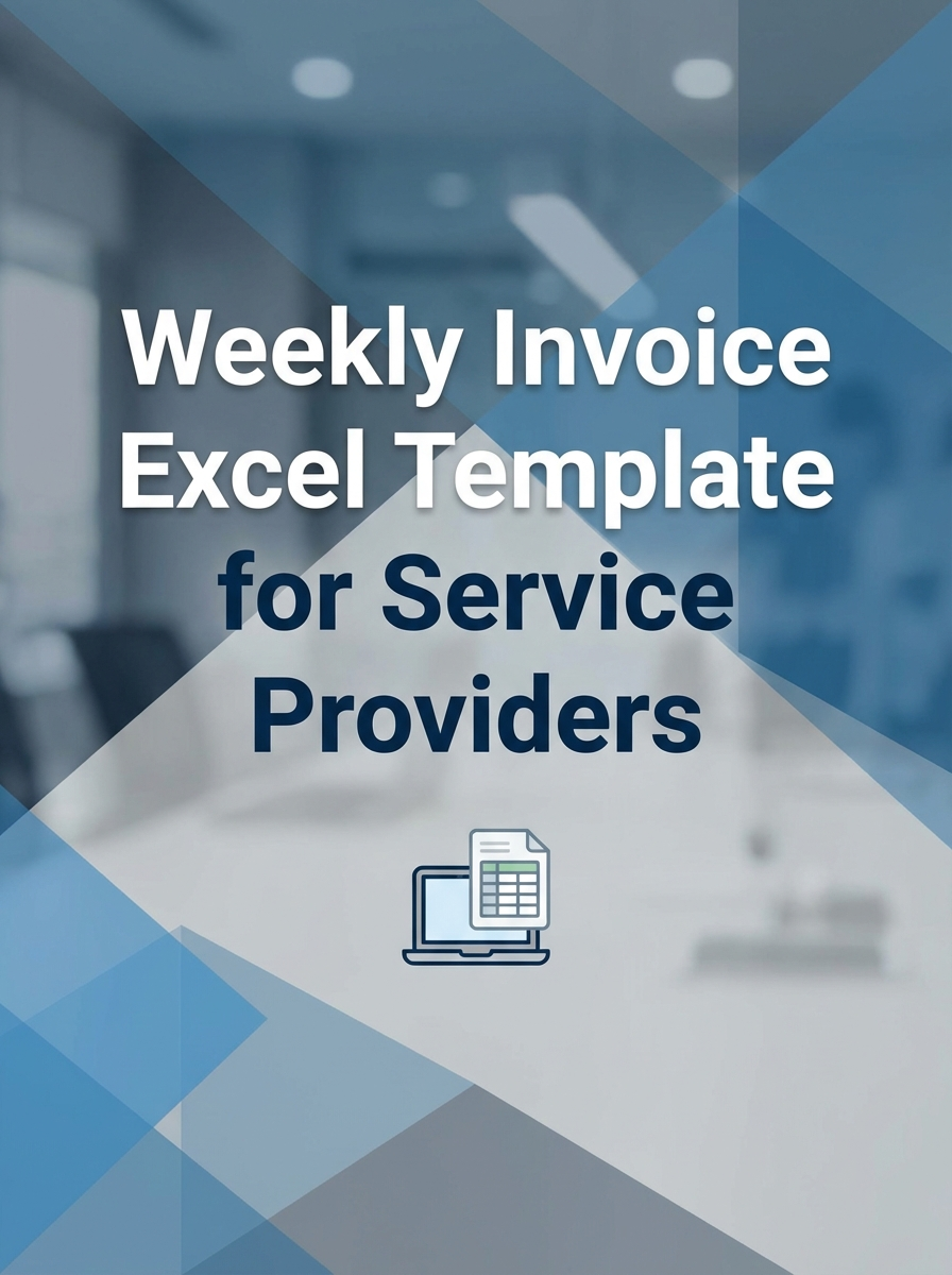 Weekly Invoice Excel Template for Service Providers