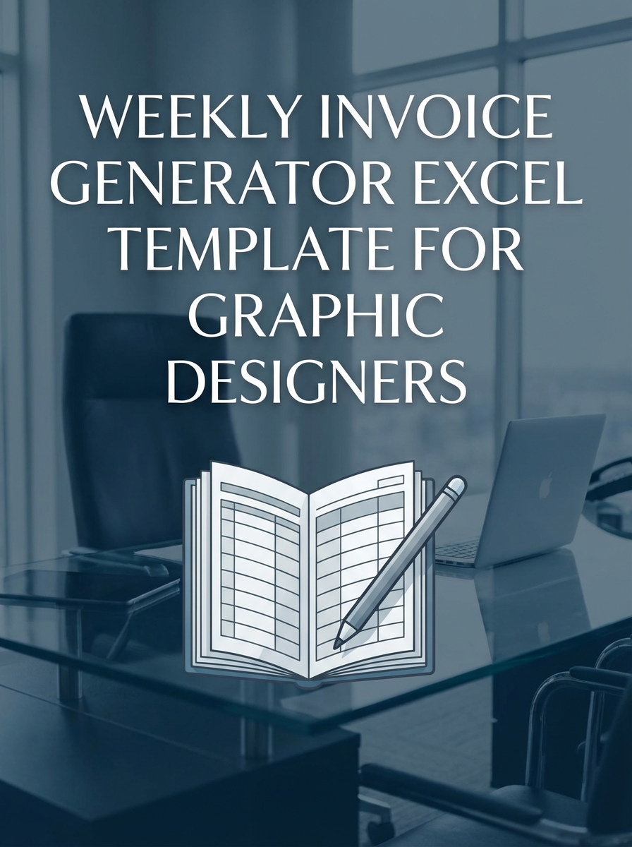Weekly Invoice Generator Excel Template for Graphic Designers