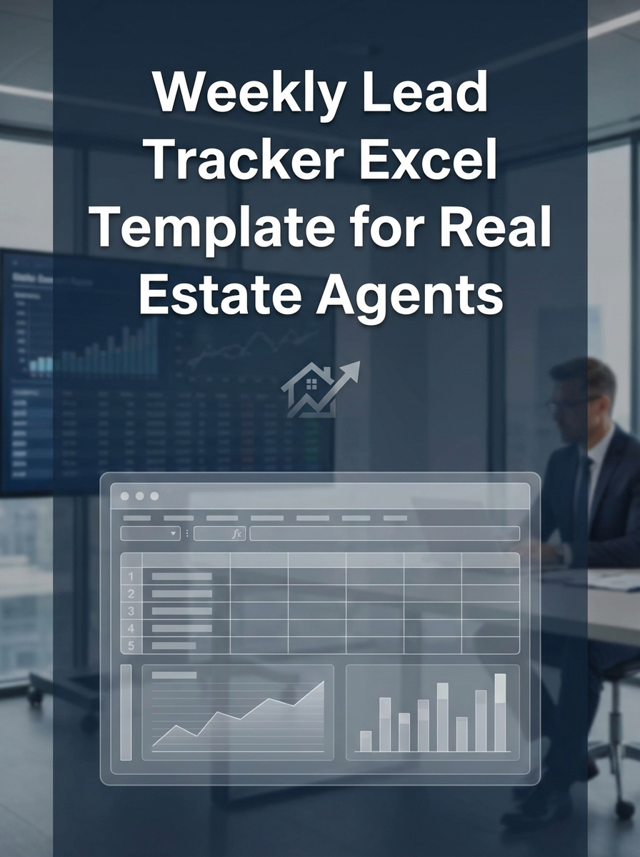Weekly Lead Tracker Excel Template for Real Estate Agents