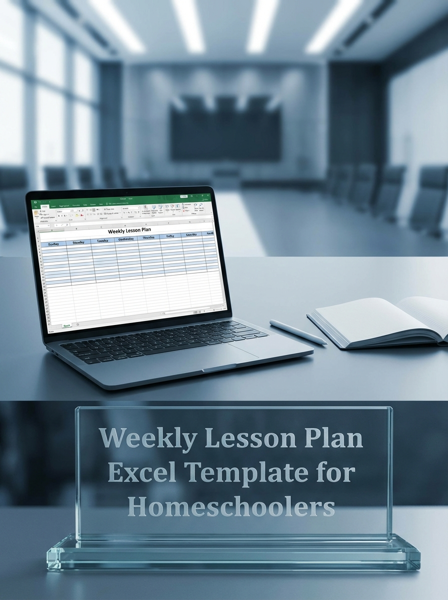 Weekly Lesson Plan Excel Template for Homeschoolers